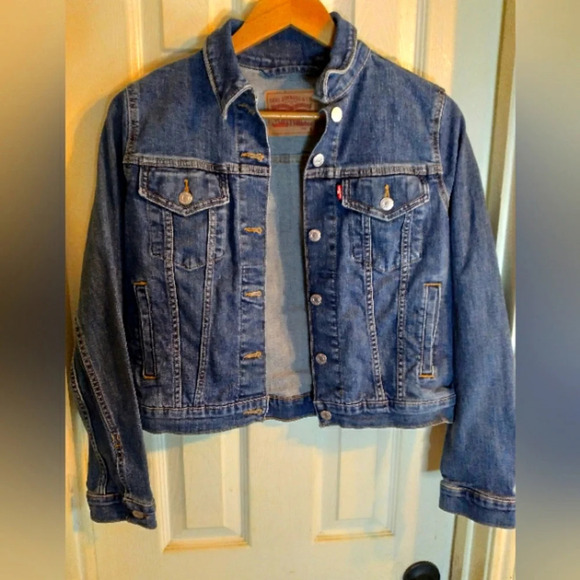Levi's Denim truckers jacket blue sz PS - Picture 1 of 8